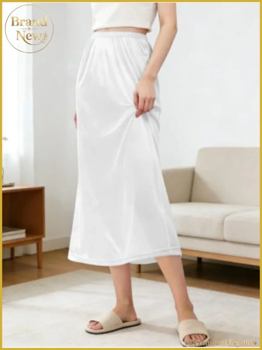 2 Pack Nylon Half Slips for Dresses Underskirt Petticoat
